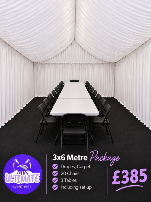 3x6 marquee hire canvey