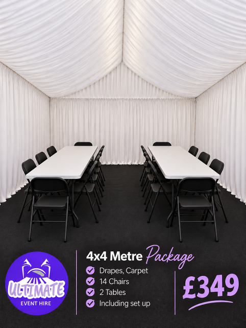 4x4m marquee for hire